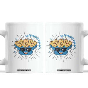Funny Hanukkah Sufganiyah Jelly Donut Squad Gift Coffee Mug TS12 White Print Your Wear