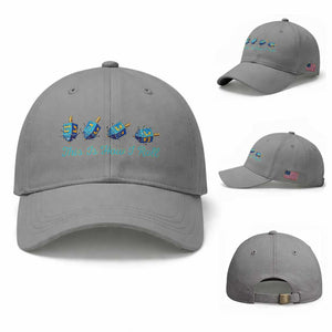 Hanukkah Dreidel Baseball Cap This Is How I Roll Jewish Holiday Gift TS12 Baseball Cap Universal Fit Sport Gray Print Your Wear