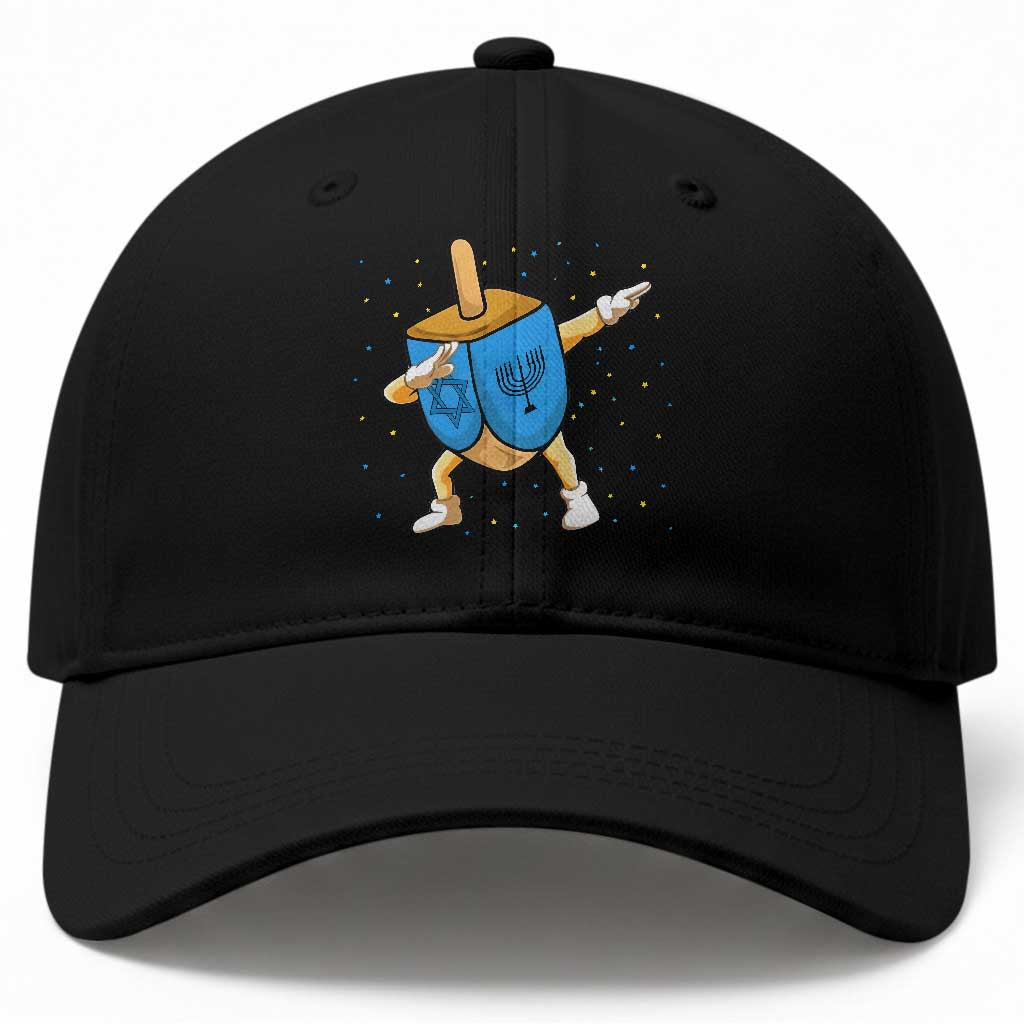 Funny Hanukkah Dreidel Dabbing Holiday Gift Baseball Cap TS12 Print Your Wear