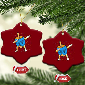 Funny Hanukkah Dreidel Dabbing Holiday Gift Ceramic Ornament TS12 Print Your Wear
