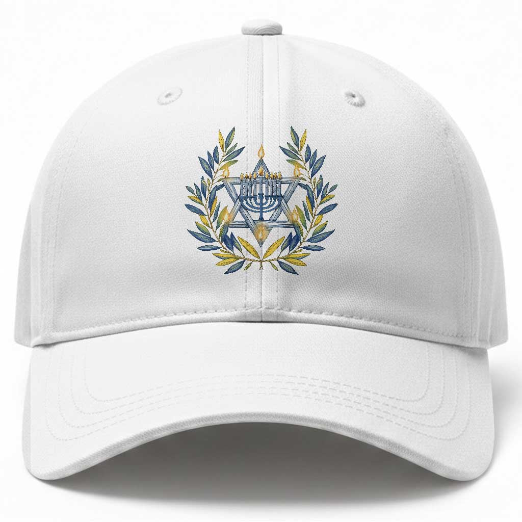 Hanukkah Flower Menorah Star Of David Baseball Cap Gift For Women TS12 Print Your Wear