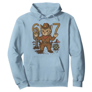 Funny Cowcat Six Seven Meme Hoodie Gen Alpha 67 Trend Gift TS12 Light Blue Print Your Wear