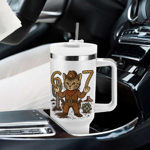 Funny Cowcat Six Seven Meme Tumbler With Handle Gen Alpha 67 Trend Gift TS12 Print Your Wear