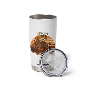 Funny Cowcat Six Seven Meme Tumbler Cup Western 67 Trend Gift TS12 Print Your Wear