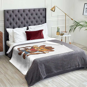 Funny Six Seven Meme Cowcat Throw Blanket Gen Alpha Slang Gift TS12 Print Your Wear