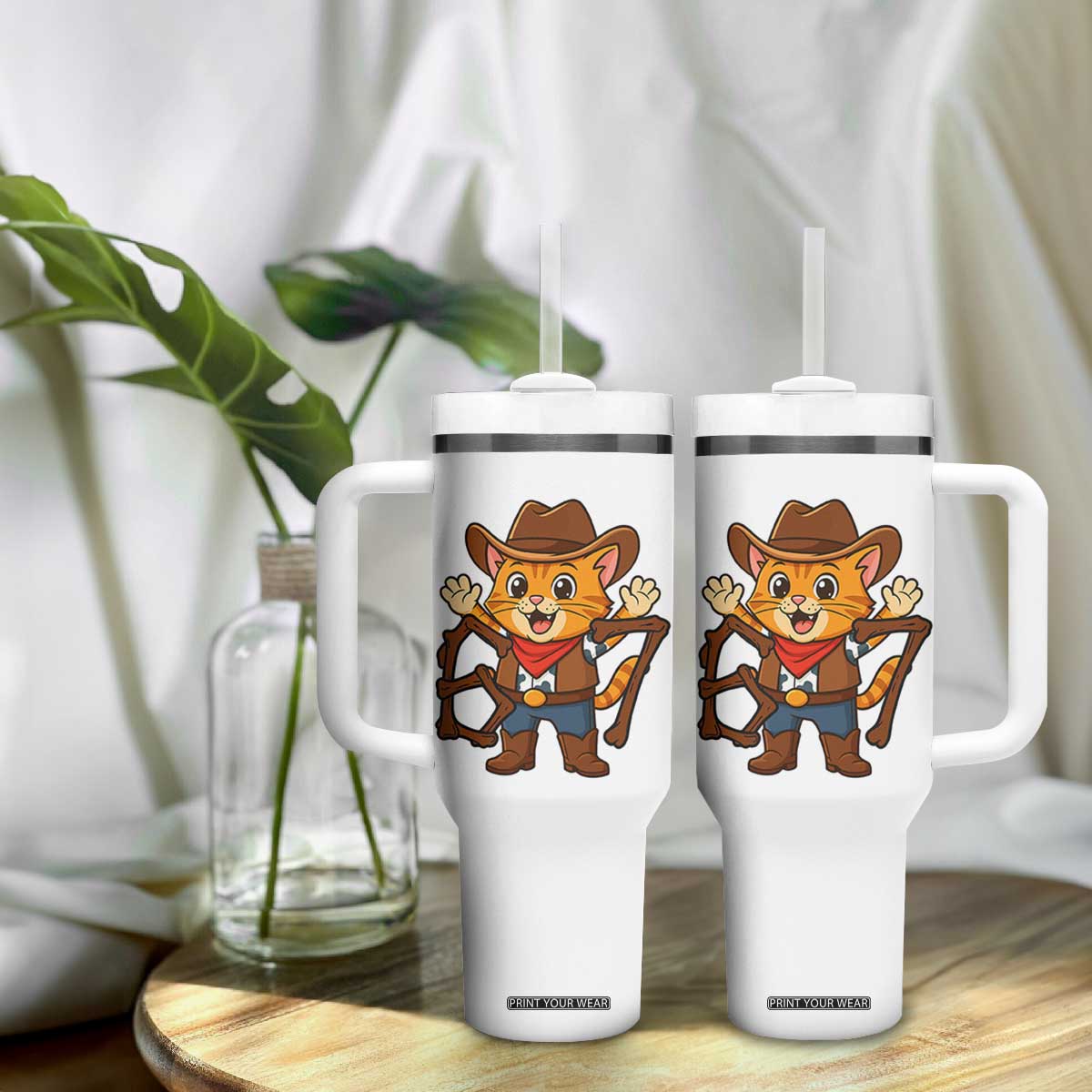 Funny Six Seven Meme Cowcat Tumbler With Handle Gen Alpha Slang Gift TS12 Print Your Wear