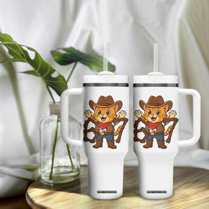 Funny Six Seven Meme Cowcat Tumbler With Handle Gen Alpha Slang Gift TS12 Print Your Wear