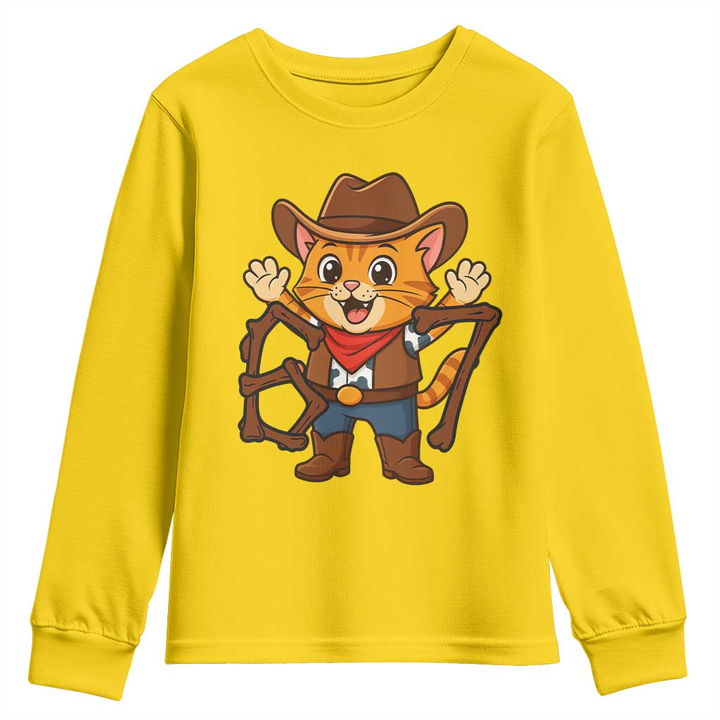Funny Six Seven Meme Cowcat Youth Sweatshirt Gen Alpha Slang Gift TS12 Daisy Print Your Wear
