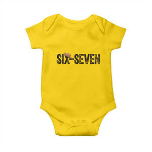 Six Seven Meme Gen Alpha Cowboy Hat Baby Onesie Funny Western Gift TS12 Daisy Print Your Wear