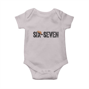 Six Seven Meme Gen Alpha Cowboy Hat Baby Onesie Funny Western Gift TS12 Ice Gray Print Your Wear