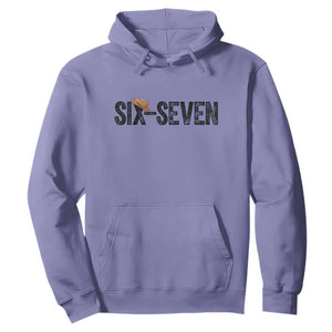 Six Seven Meme Gen Alpha Cowboy Hat Hoodie Funny Western Gift TS12 Violet Print Your Wear