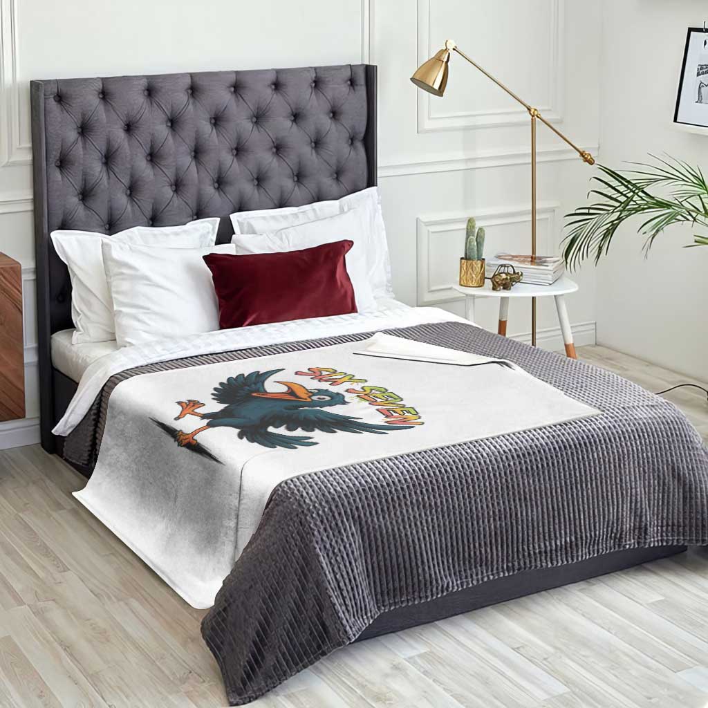 Funny Raven Six Seven Meme Trending Gift Throw Blanket TS12 Print Your Wear