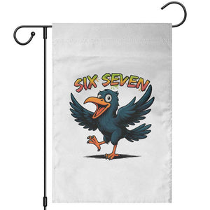 Funny Raven Six Seven Meme Trending Gift Garden Flag TS12 White Print Your Wear