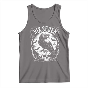 Gothic Raven Brainrot Six Seven Tank Top Gen Z Alpha Gift TS12 Deep Heather Print Your Wear