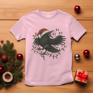 Funny Raven Six Seven Meme T Shirt Christmas Gift For Gen Z TS12 Light Pink Print Your Wear