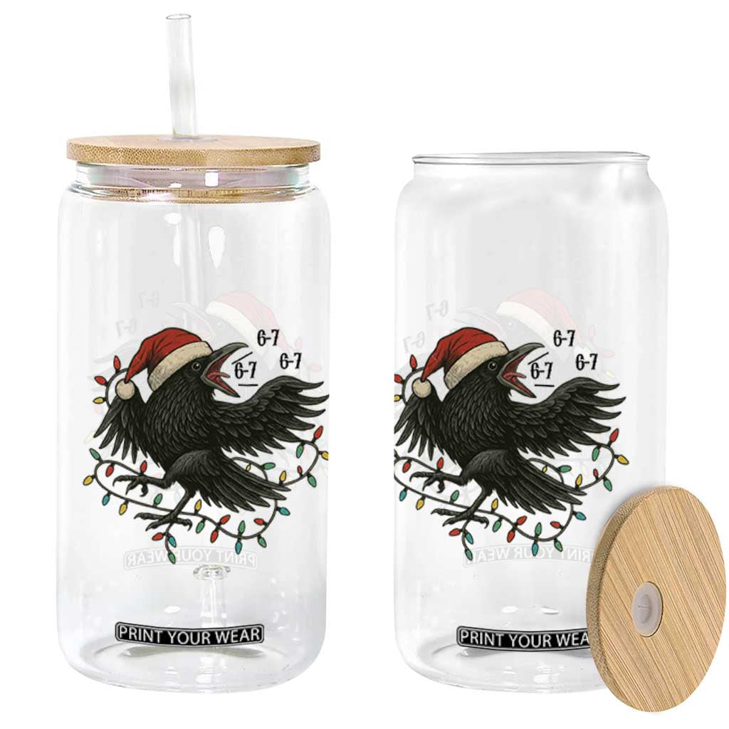 Funny Raven Six Seven Meme Glass Can Christmas Gift For Gen Z TS12 Print Your Wear