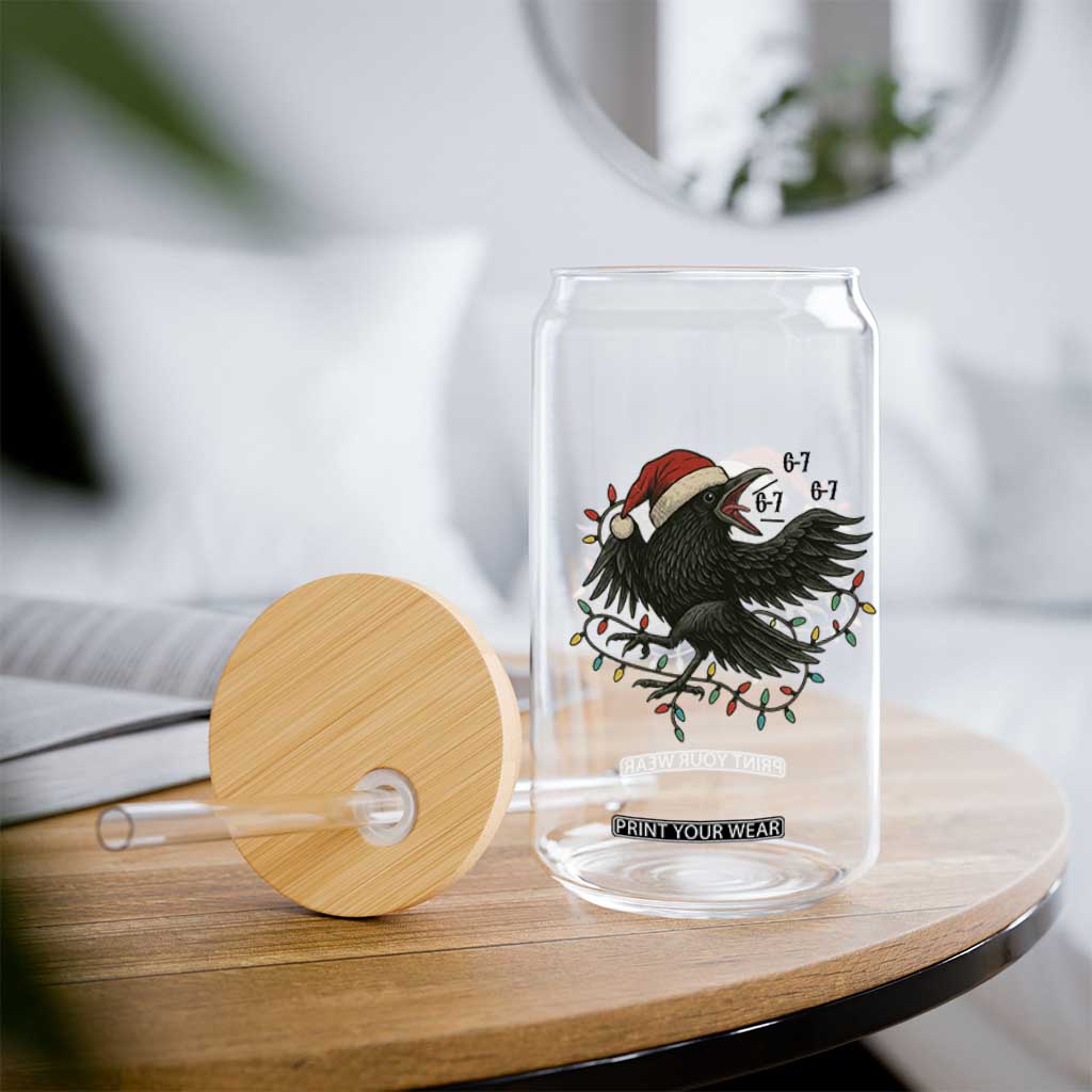 Funny Raven Six Seven Meme Glass Can Christmas Gift For Gen Z TS12 Print Your Wear