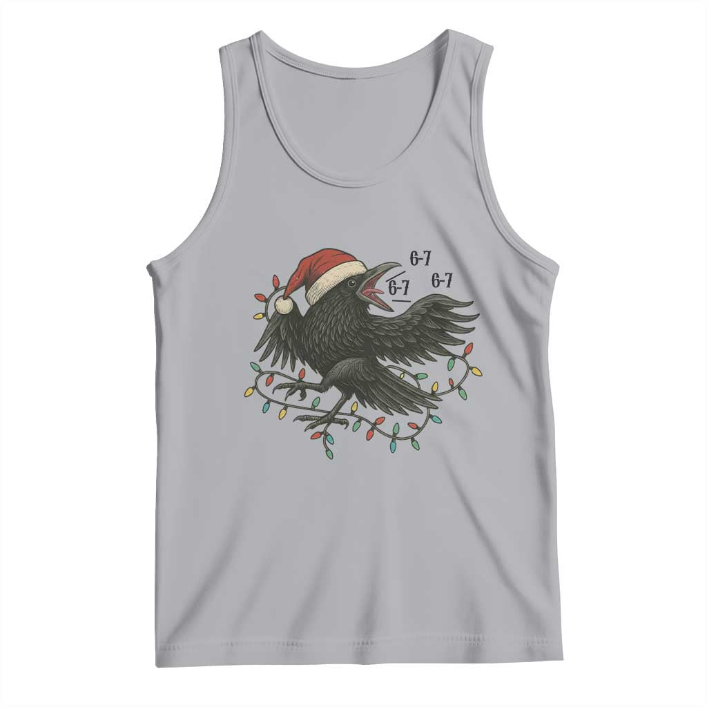 Funny Raven Six Seven Meme Tank Top Christmas Gift For Gen Z TS12 Athletic Heather Print Your Wear