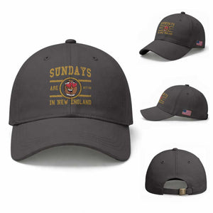Sundays Are Better In NE Baseball Cap Game Day Lover Gift TS12 Baseball Cap Universal Fit Dark Gray Print Your Wear