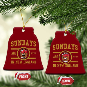 Sundays Are Better In NE Ceramic Ornament Game Day Lover Gift TS12 Print Your Wear