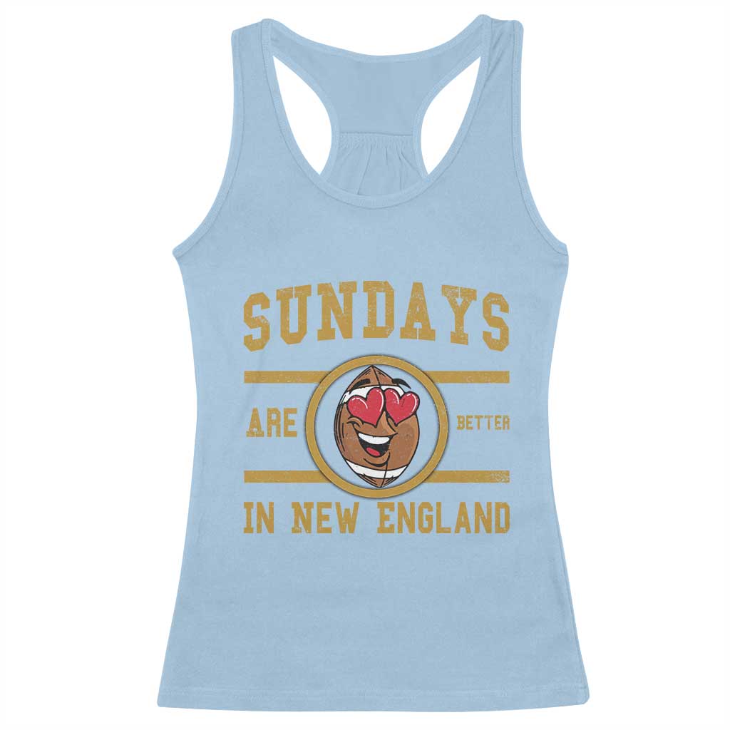 Sundays Are Better In NE Racerback Tank Top Game Day Lover Gift TS12 Light Blue Print Your Wear