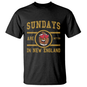 Sundays Are Better In NE T Shirt Game Day Lover Gift TS12 Black Print Your Wear