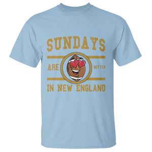 Sundays Are Better In NE T Shirt Game Day Lover Gift TS12 Light Blue Print Your Wear