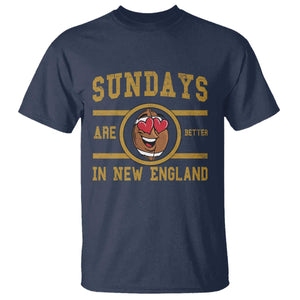 Sundays Are Better In NE T Shirt Game Day Lover Gift TS12 Navy Print Your Wear