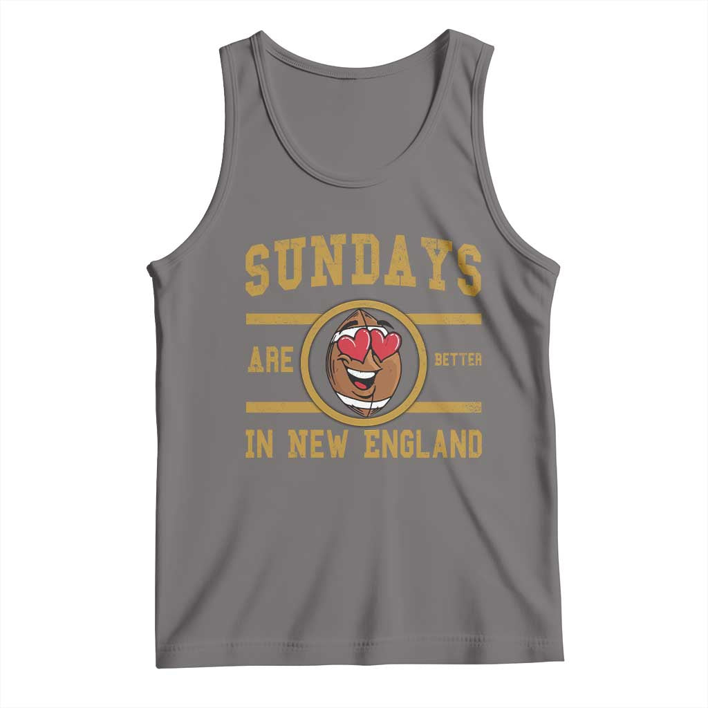 Sundays Are Better In NE Tank Top Game Day Lover Gift TS12 Deep Heather Print Your Wear