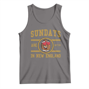 Sundays Are Better In NE Tank Top Game Day Lover Gift TS12 Deep Heather Print Your Wear