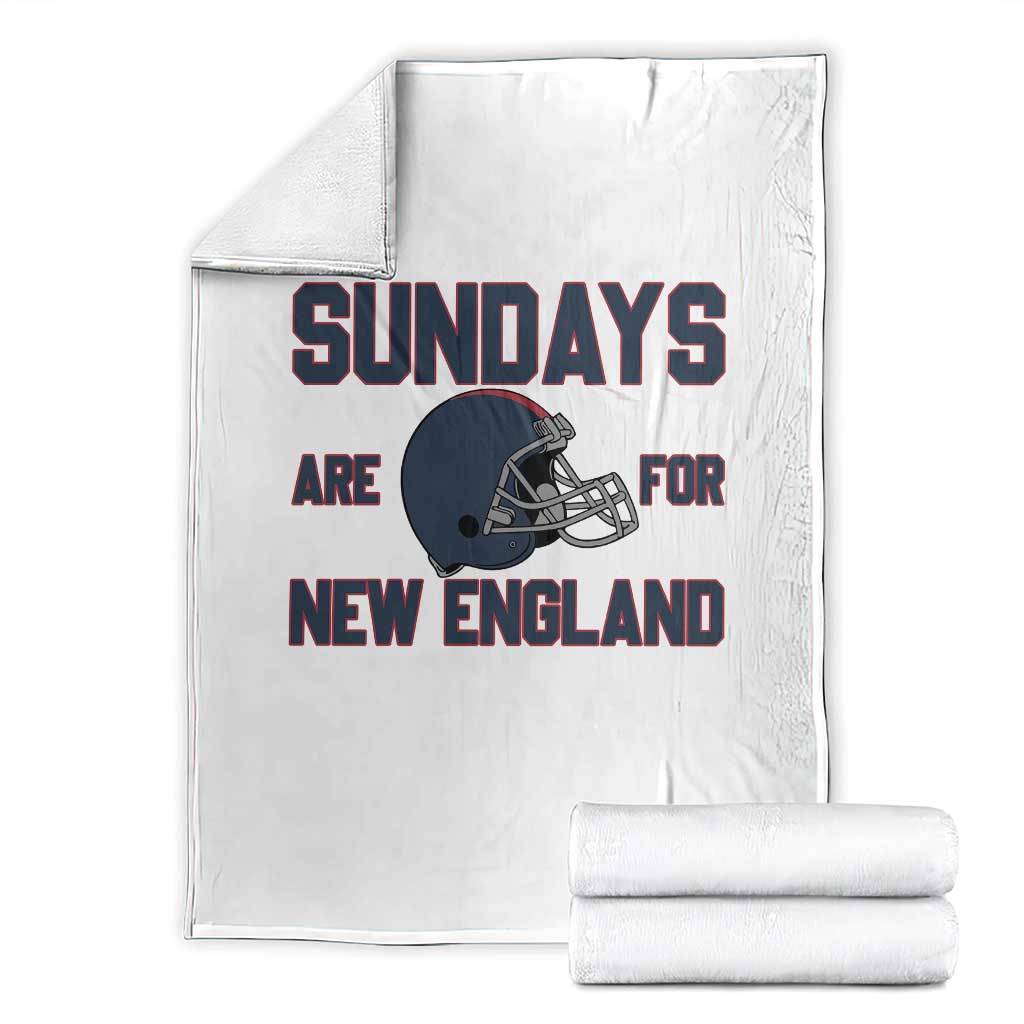 Sundays Are For NE Throw Blanket Game Day Lover Gift TS12 White Print Your Wear