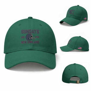 Sundays Are For NE Baseball Cap Game Day Lover Gift TS12 Baseball Cap Universal Fit Irish Green Print Your Wear