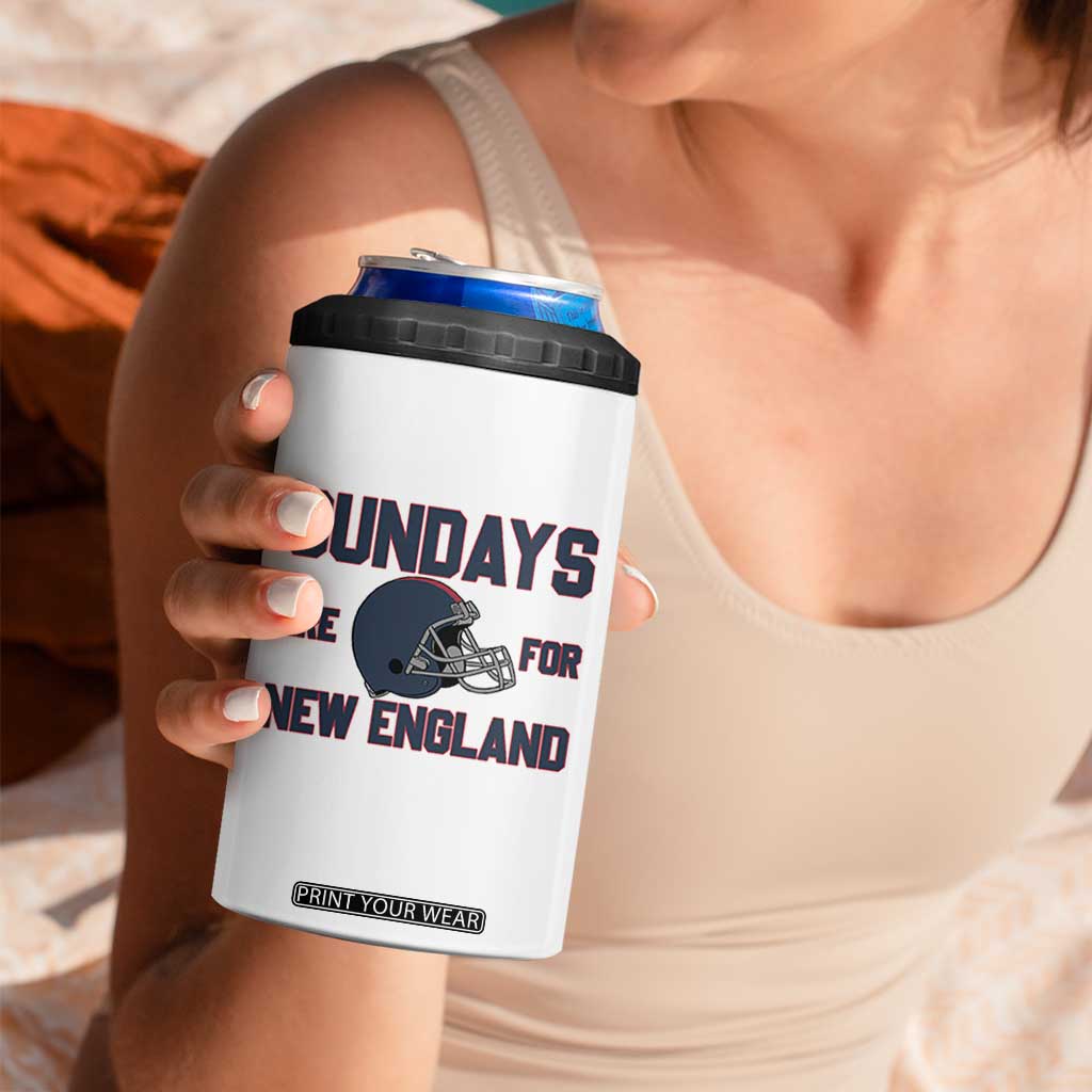 Sundays Are For NE 4 in 1 Can Cooler Tumbler Game Day Lover Gift TS12 Print Your Wear