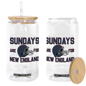 Sundays Are For NE Glass Can Game Day Lover Gift TS12 Print Your Wear