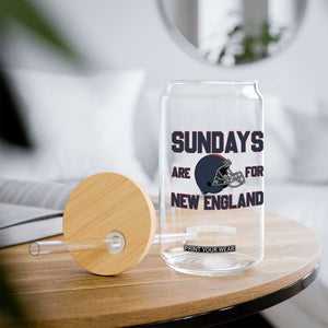 Sundays Are For NE Glass Can Game Day Lover Gift TS12 Print Your Wear