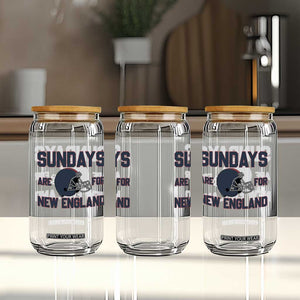 Sundays Are For NE Glass Can Game Day Lover Gift TS12 Print Your Wear