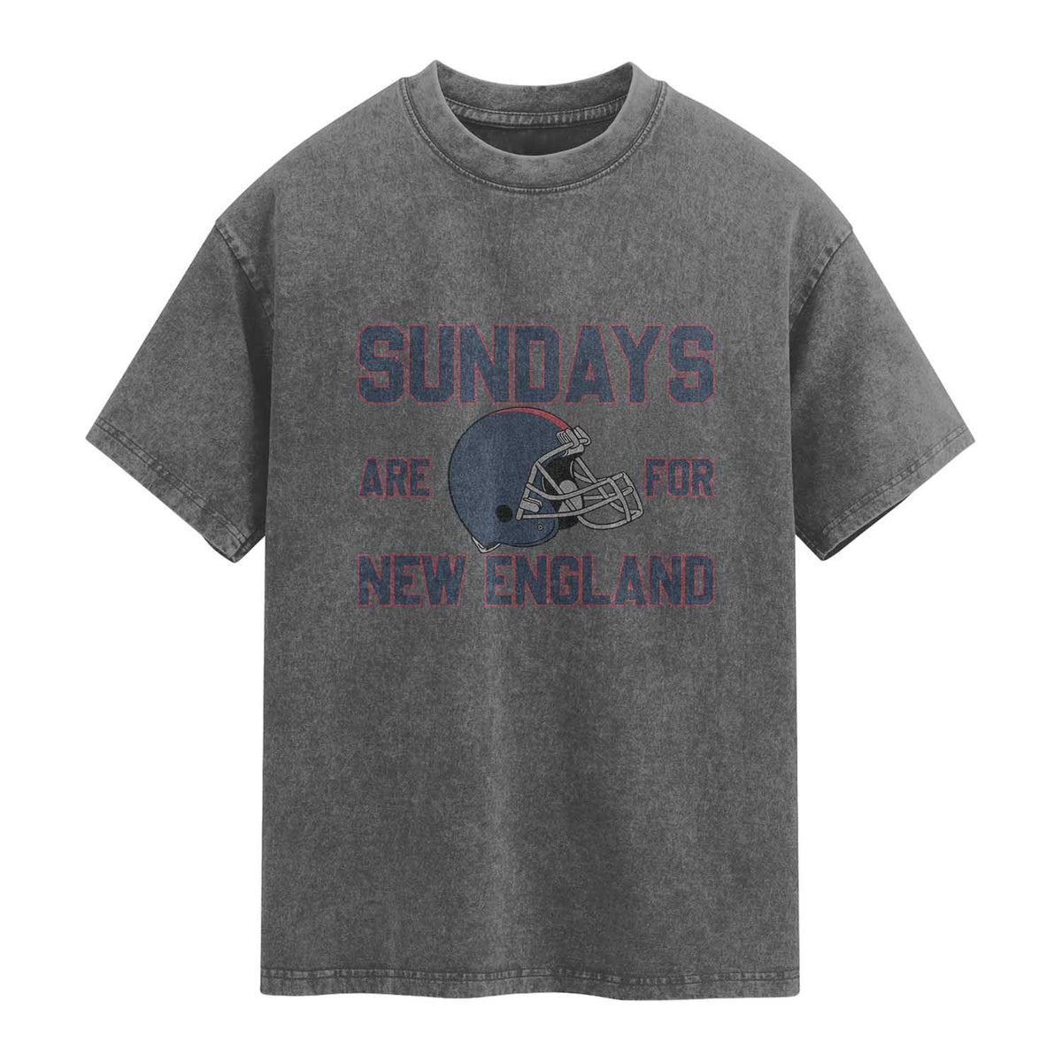 Sundays Are For NE Washed Cotton T-Shirt Game Day Lover Gift