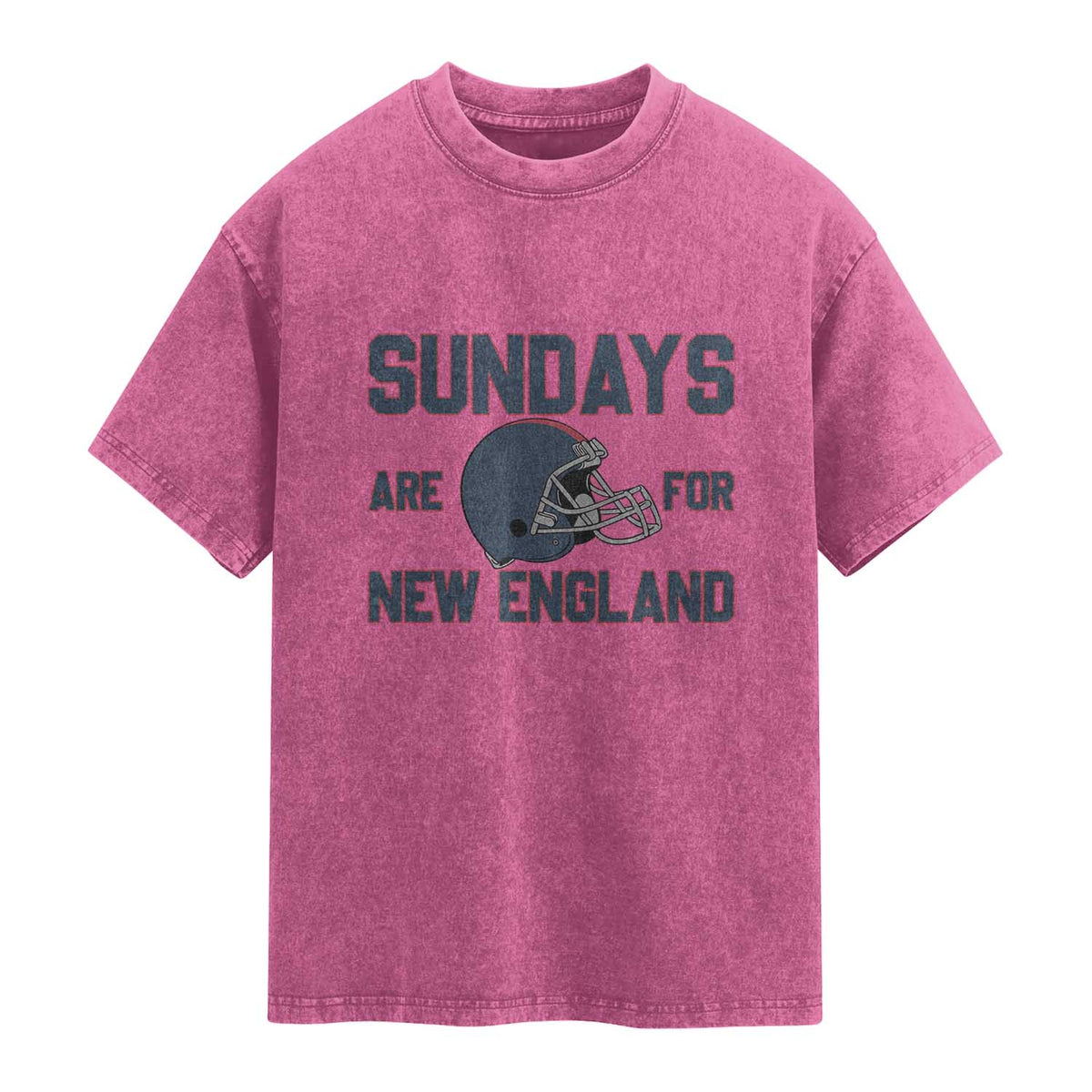 Sundays Are For NE Washed Cotton T-Shirt Game Day Lover Gift