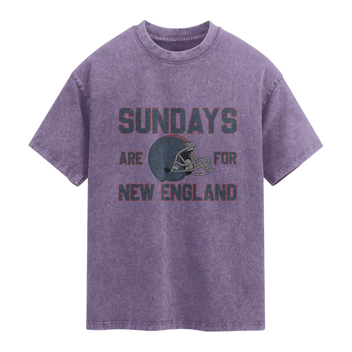 Sundays Are For NE Washed Cotton T-Shirt Game Day Lover Gift