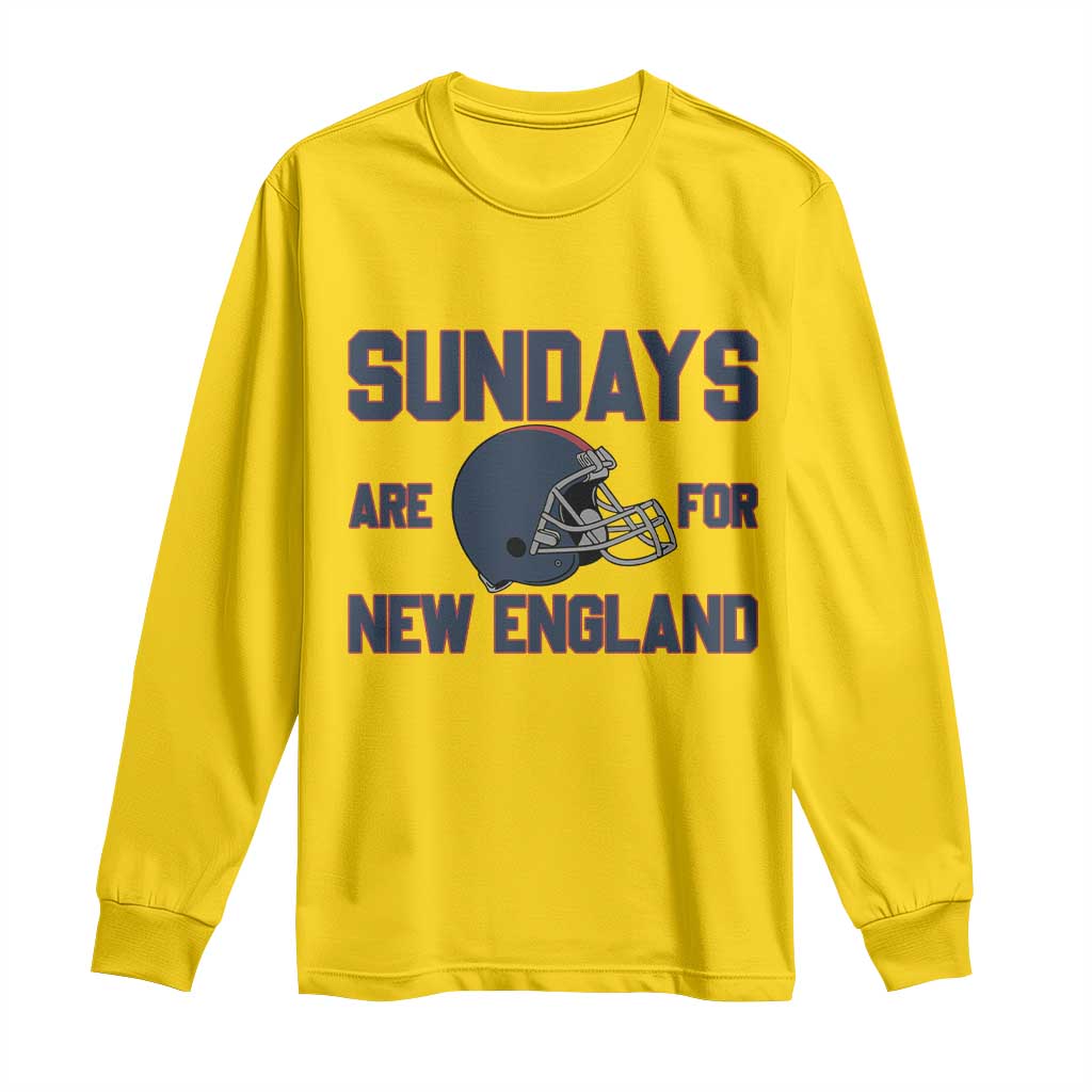 Sundays Are For NE Long Sleeve Shirt Game Day Lover Gift TS12 Daisy Print Your Wear