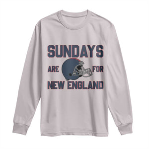 Sundays Are For NE Long Sleeve Shirt Game Day Lover Gift TS12 Ice Gray Print Your Wear