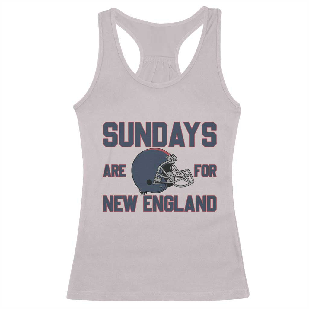 Sundays Are For NE Racerback Tank Top Game Day Lover Gift TS12 Ice Gray Print Your Wear