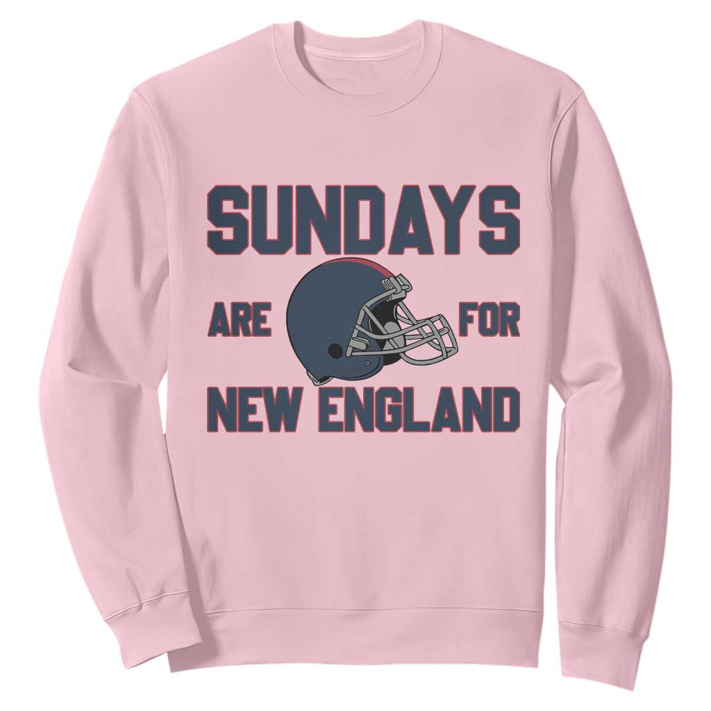 Sundays Are For NE Sweatshirt Game Day Lover Gift TS12 Light Pink Print Your Wear