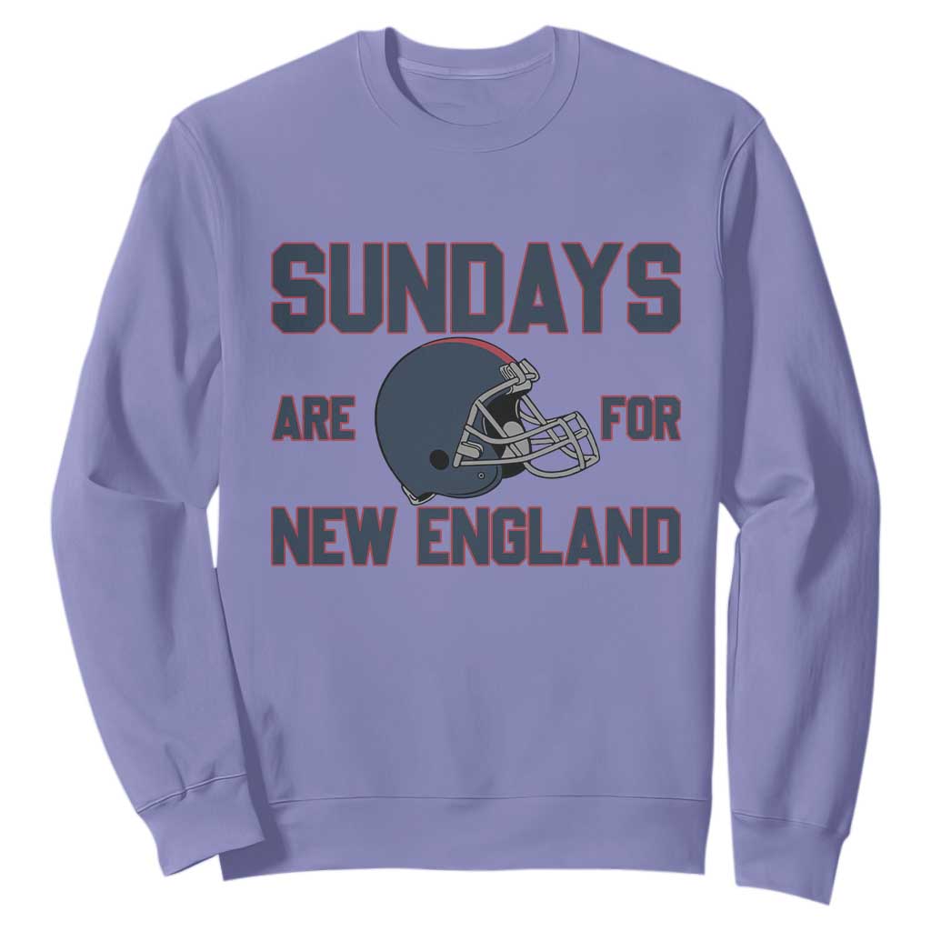 Sundays Are For NE Sweatshirt Game Day Lover Gift TS12 Violet Print Your Wear