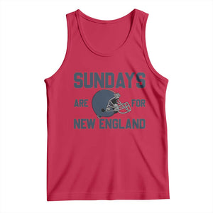 Sundays Are For NE Tank Top Game Day Lover Gift TS12 Red Print Your Wear