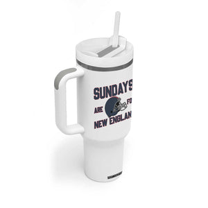 Sundays Are For NE Tumbler With Handle Game Day Lover Gift TS12 Print Your Wear