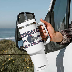 Sundays Are For NE Tumbler With Handle Game Day Lover Gift TS12 Print Your Wear