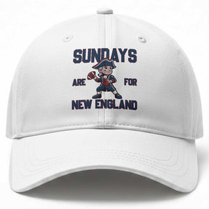 Sundays Are For NE Baseball Cap Game Day Sports Fan Gift TS12 Print Your Wear