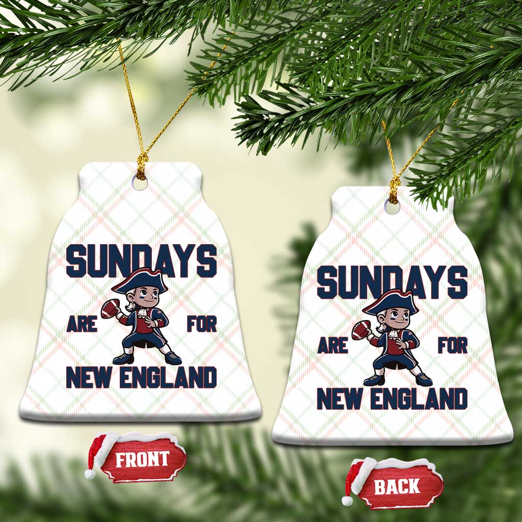 Sundays Are For NE Ceramic Ornament Game Day Sports Fan Gift TS12 Print Your Wear