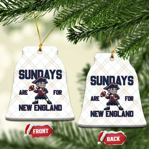 Sundays Are For NE Ceramic Ornament Game Day Sports Fan Gift TS12 Print Your Wear